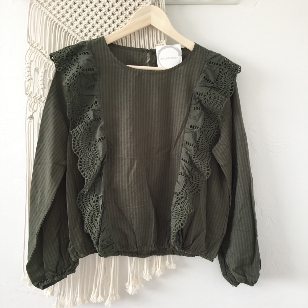 NWT Olive Green Long Sleeve - Picture 3 of 5